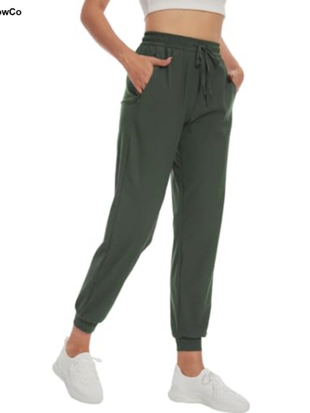 Women's Tall Joggers Lightweight Sweatpants Zipper Pockets Athletic Lounge